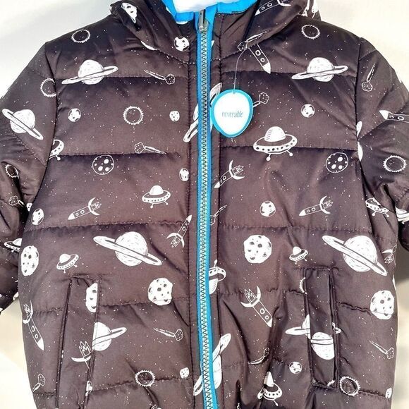 CARTER’s 18M REVERSIBLE WINTER JACKET WARM & COZY, WATER & WIND RESISTANT NWT - Picture 5 of 12